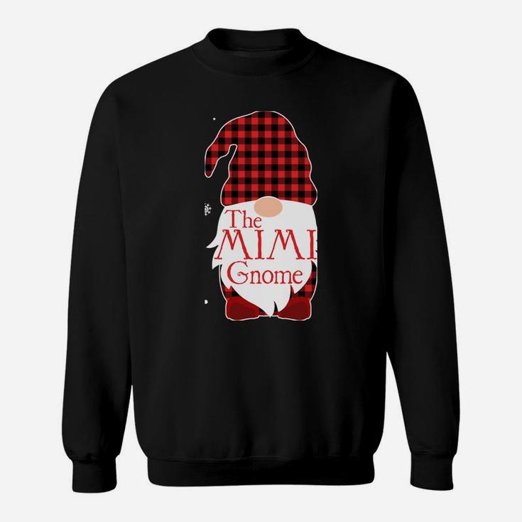 Christmas Pajama Family Gift Mimi Gnome Buffalo Plaid Sweatshirt