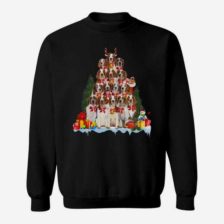 Christmas Pajama Welsh Springer Spaniel Xmas Tree Gifts Dog Sweatshirt Sweatshirt