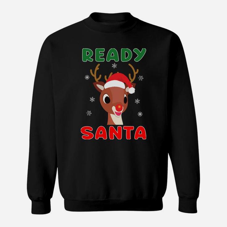 Christmas Rudolph Red Nose Reindeer Kids Gift Sweatshirt