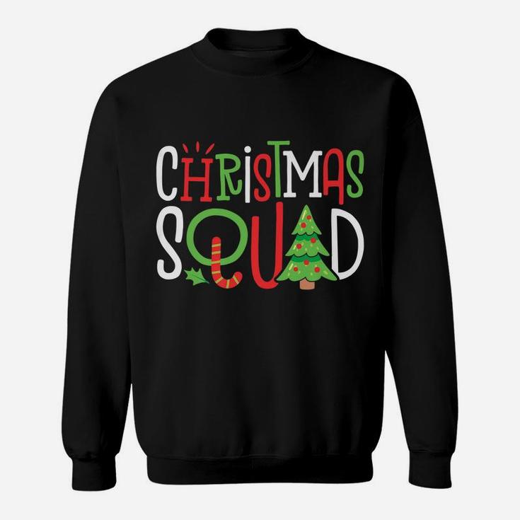 Christmas Squad Family Matching Pajamas Boys Kids Xmas Tree Sweatshirt