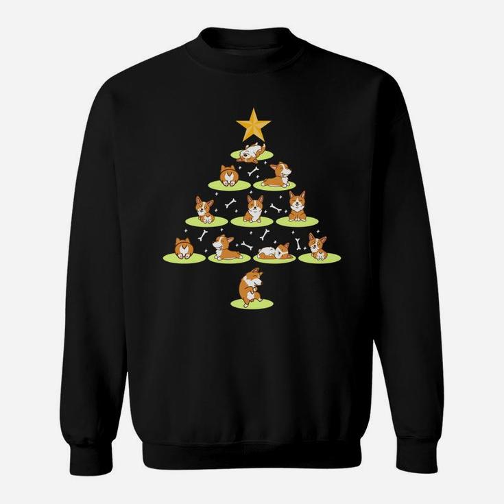 Christmas Tree Corgi Dog Breed Holiday Corgis Dog Xmas Sweatshirt Sweatshirt