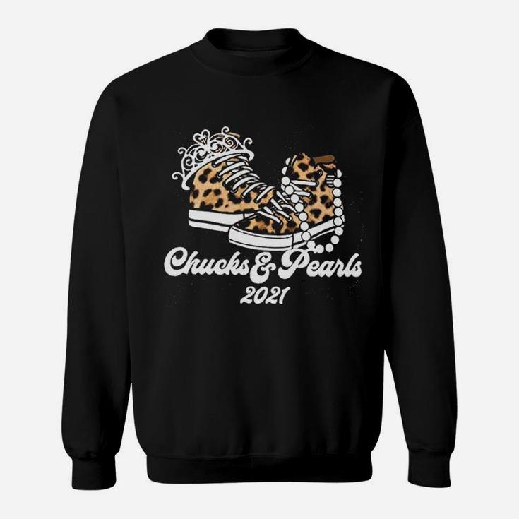 Chucks And Pearls 2021 Leopard Sweatshirt