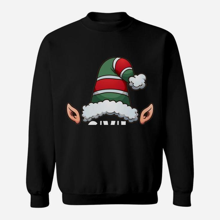 Civil Engineer Elf Funny Christmas Holidays Xmas Gift Sweatshirt Sweatshirt