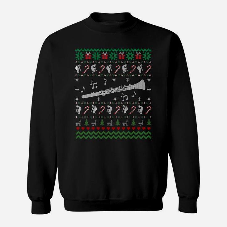 Clarinet Ugly Christmas Sweater Gift For Trumpet Lovers Sweatshirt Sweatshirt