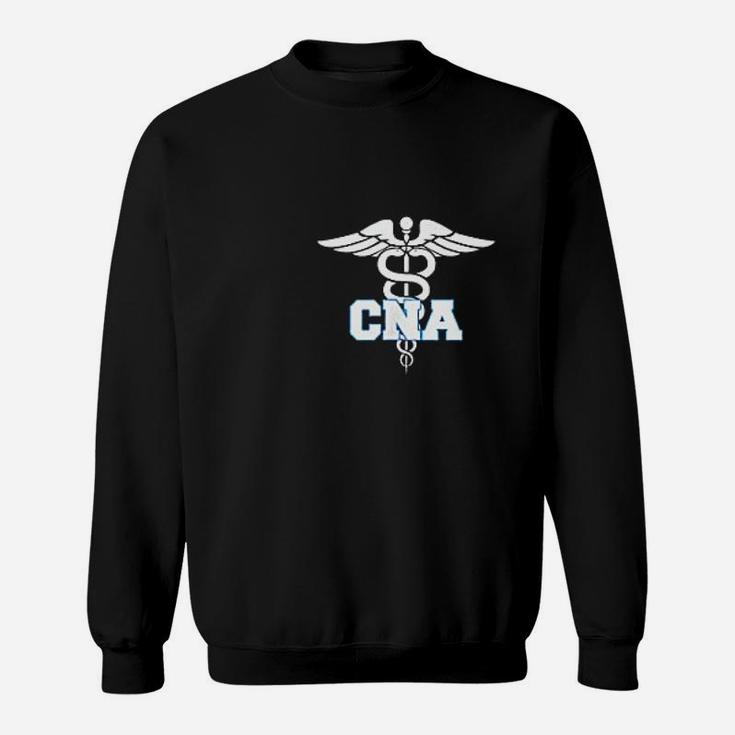 Cna Caduceus Medical Symbol Nurse Sweatshirt