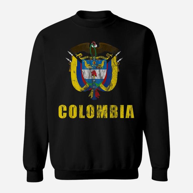 Colombia  Gifts Soccer Cup Columbian Jersey Blue Sweatshirt