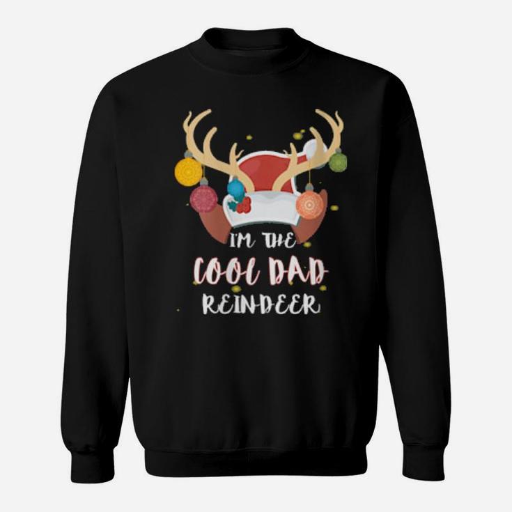 Cool Dad Reindeer Group Matching Family Costume Xmas Sweatshirt