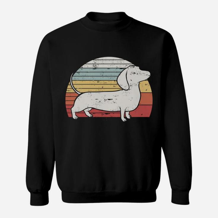 Cool Retro Dachshund Dog Gift Design Weiner Dog Fans Sweatshirt