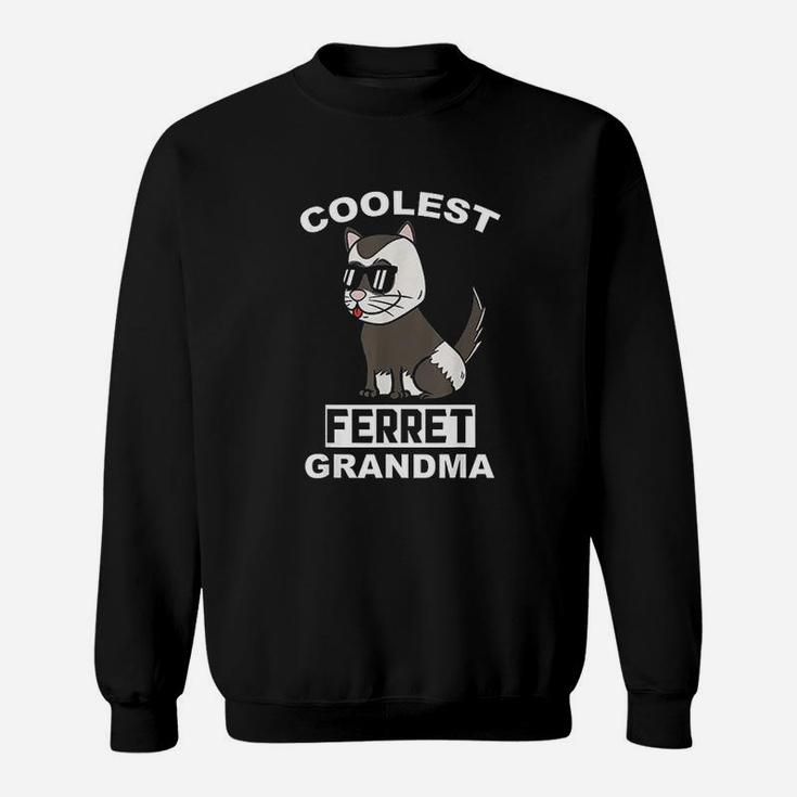 Coolest Ferret Grandma Pet Grandmother Sweatshirt