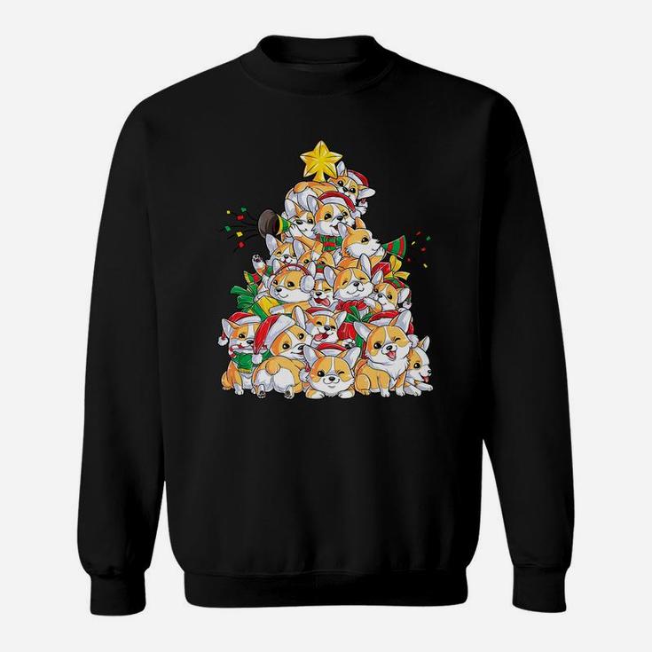 Corgi Christmas Tree Dog Santa Merry Corgmas Xmas Gifts Boys Sweatshirt