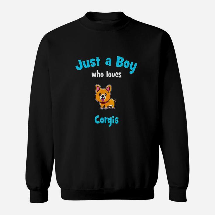 Corgi For Boys  Kids Corgi Sweatshirt