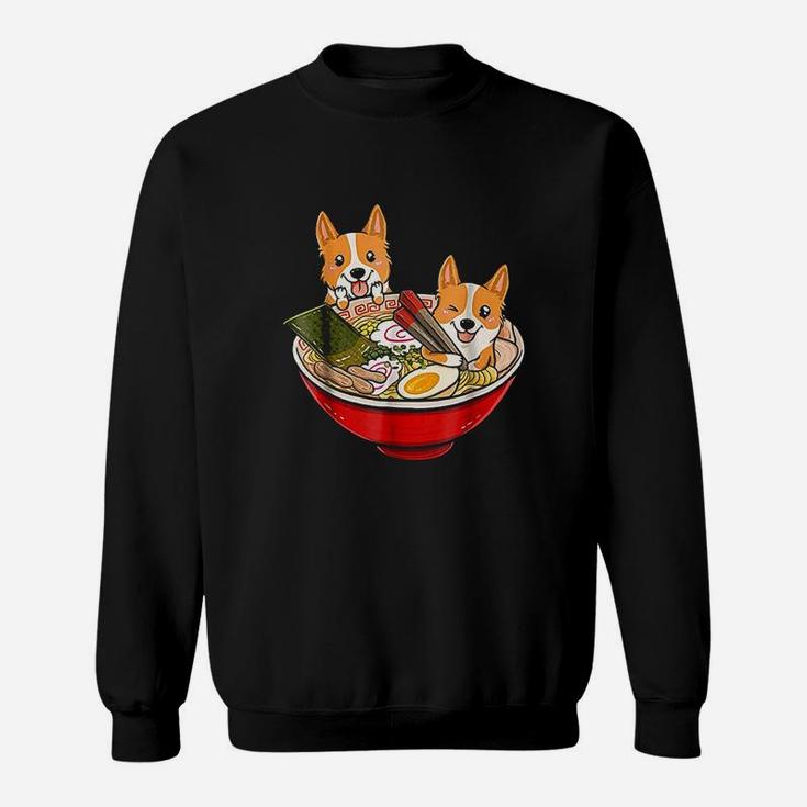 Corgi Japanese Ramen Funny Dog Sweatshirt