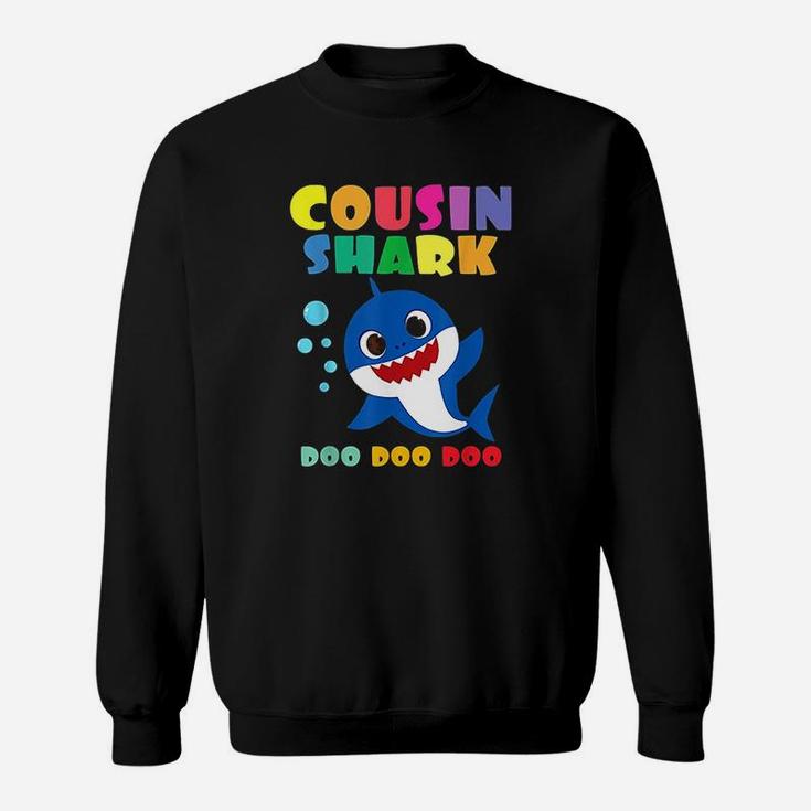 Cousin Shark Doo Doo Funny Baby Mommy Kids Sweatshirt