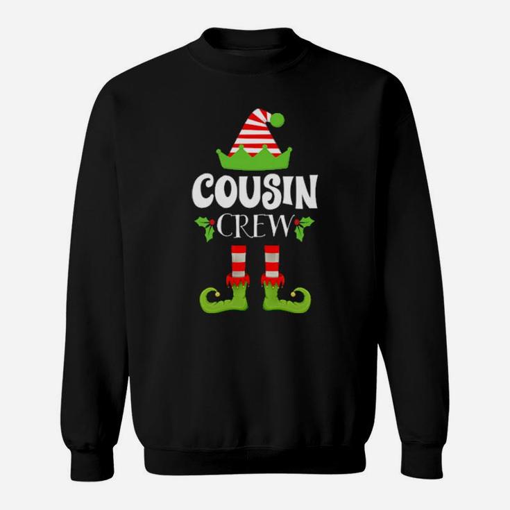 Cousins Crew Elf Xmas Funny Family Sweatshirt