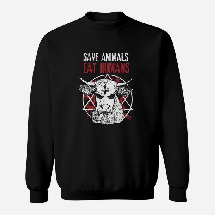 Cow Vegan Animal Lover Gift Sweatshirt
