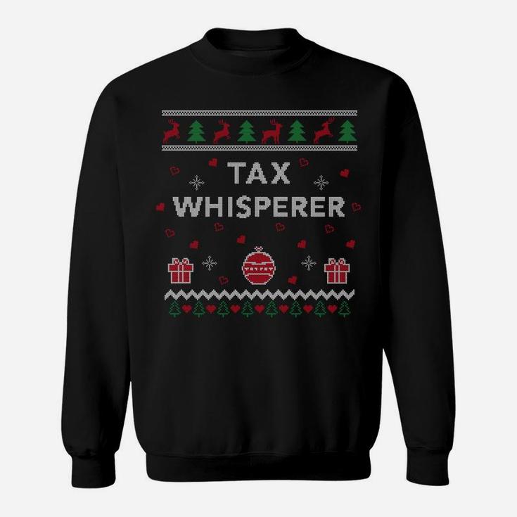 Cpa Xmas Tax Whisperer Funny Accountant Gift Ugly Christmas Sweatshirt Sweatshirt
