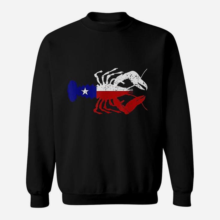 Crawfish Texas Seafood Shellfish Lone Star Southern Food Sweatshirt