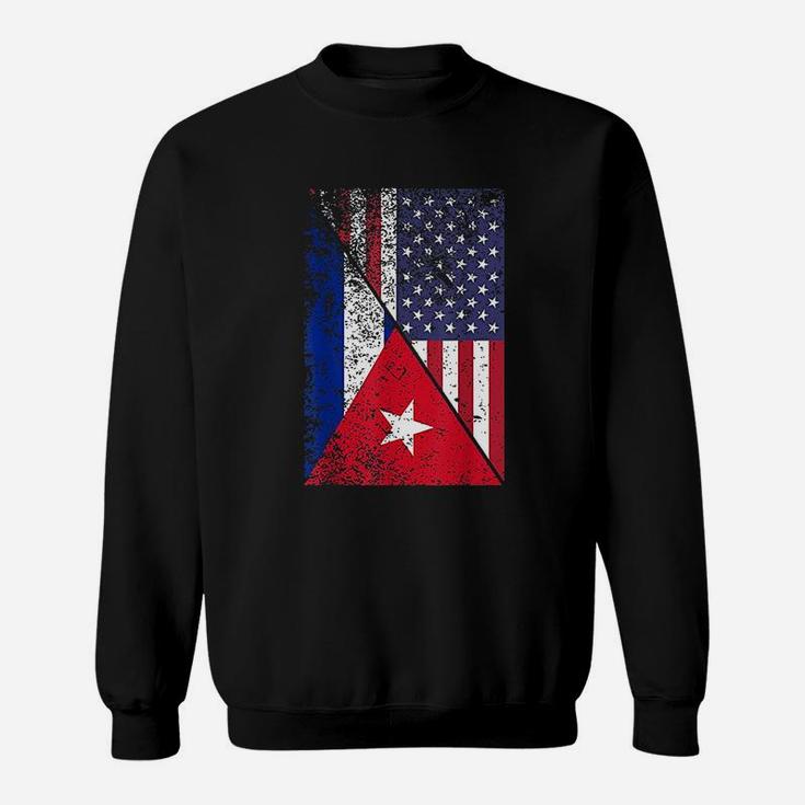 Cuba American Flag Sweatshirt