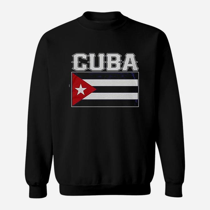 Cuba Cuban Flag Sweatshirt