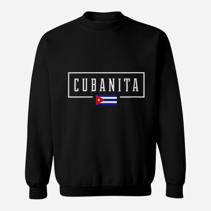 Cubanita Cuba Cuban Flag Sweatshirt