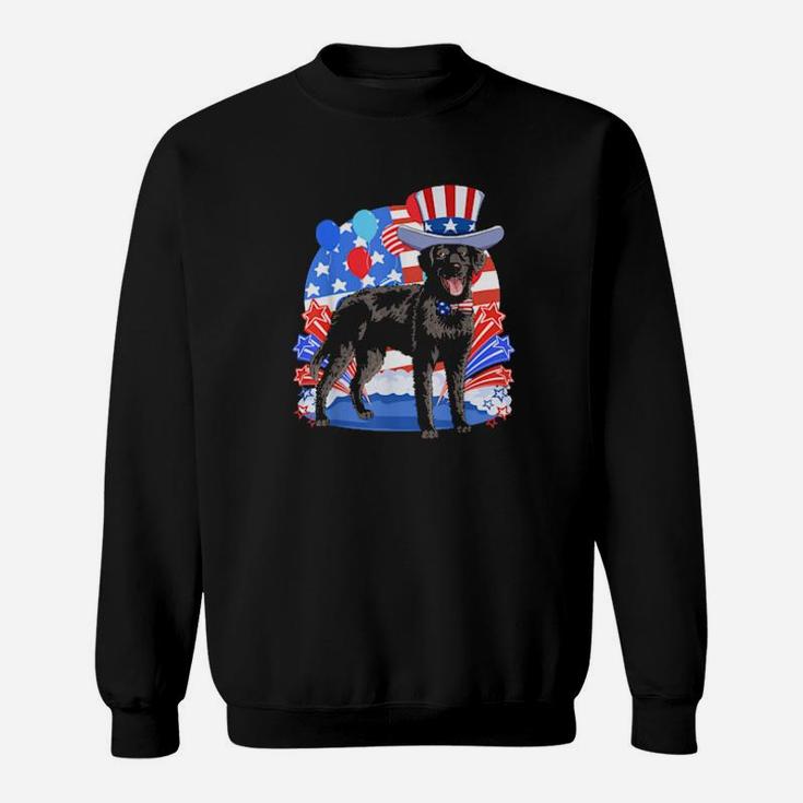 Curlycoated Retriever Merica 4Th Of July Patriotic Dog Sweatshirt