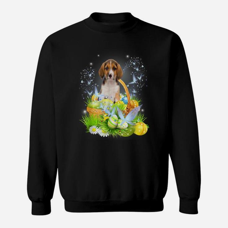 Cute Beagle Dog Pet Hunting Egg Tree Bunny Easter Day Sweatshirt