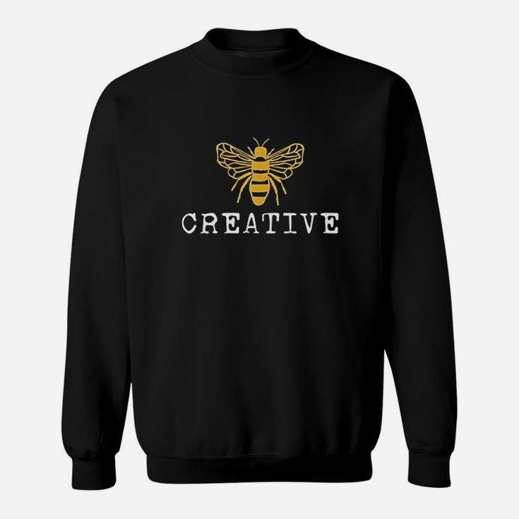 Cute Bee Creative Art Teacher Sweatshirt