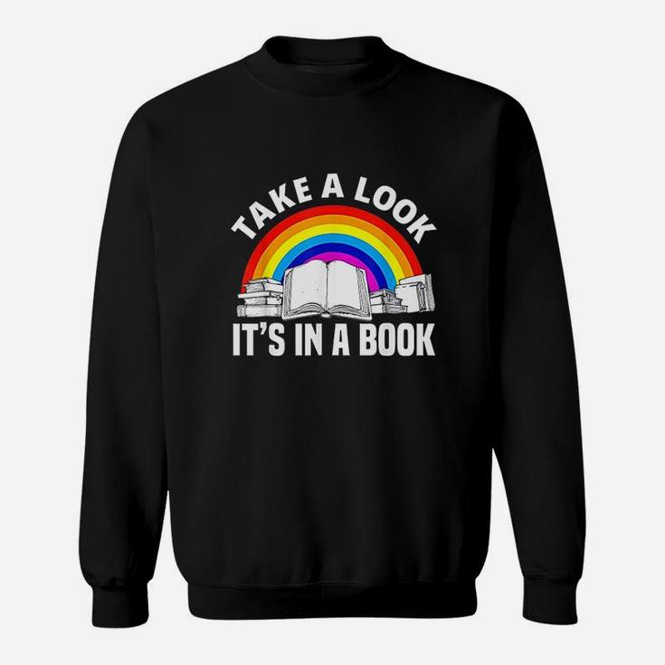 Cute Book Reader Rainbow Book Sweatshirt