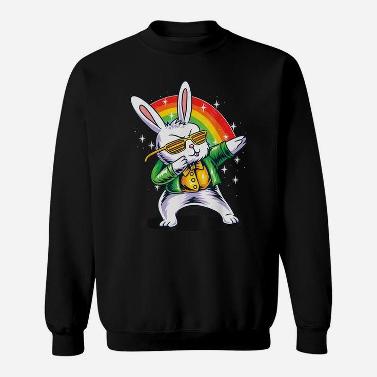 Cute Easter Bunny Dabbing Design For Boys & Girls Sweatshirt