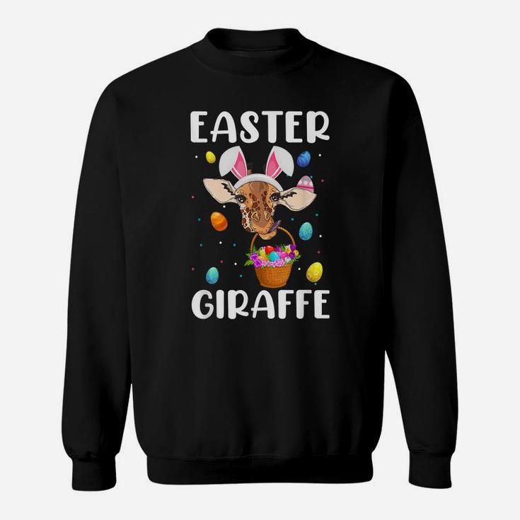 Cute Giraffee Easter Egg Basket Boys Girls Kids Animal Lover Sweatshirt