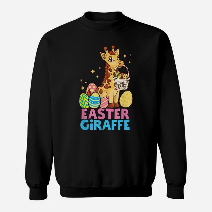Cute Giraffee Easter Egg Basket Boys Girls Kids Animal Lover Sweatshirt