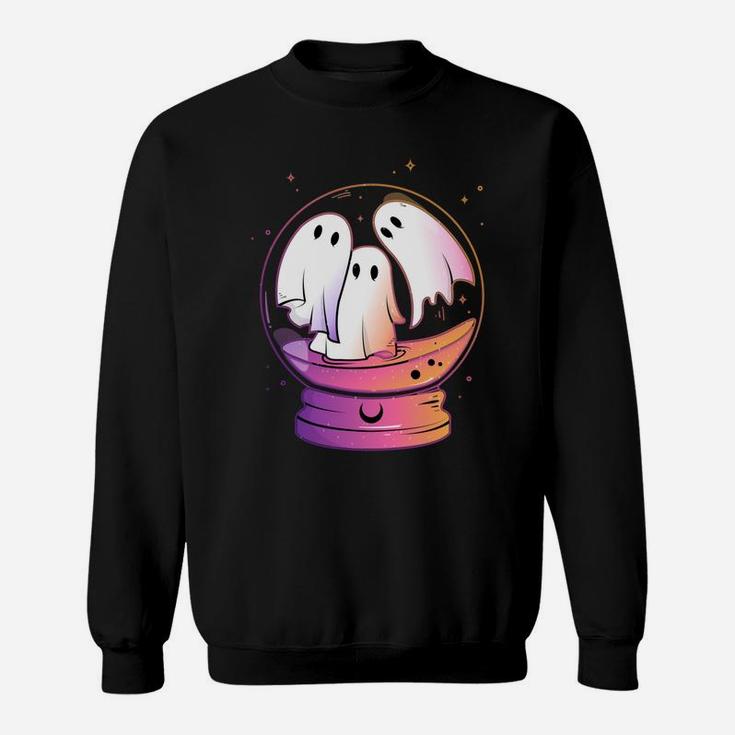 Cute Kawaii Ghost Spirits Crystal Ball Fortune Goth Pastel Sweatshirt Sweatshirt