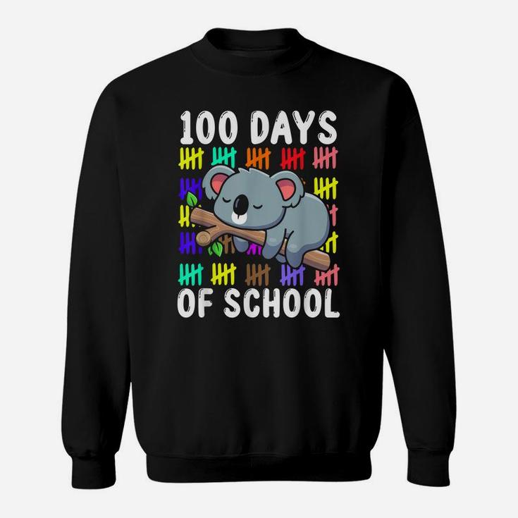 Cute Koala Australia Animal Student Gift 100 Days Of School Sweatshirt