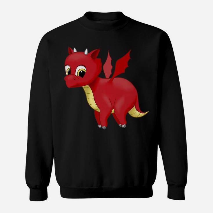 Cute Red Flying Baby Dragon Lover Gift Sweatshirt