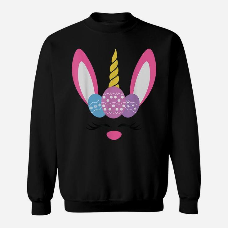 Cute Unicorn Rabbit Easter Day Girls Kids Gift Sweatshirt