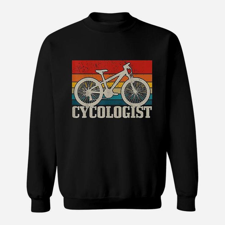 Cycologist Mountain Bike Mtb Vintage Cycling Funny Gift Sweatshirt