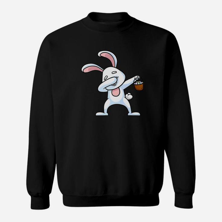 Dabbing Easter Bunny Boys Girls Kids Rabbit Sweatshirt