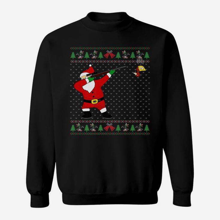 Dabbing Santa Duck Hunting Ugly Xmas Sweater Hunter Gift Sweatshirt