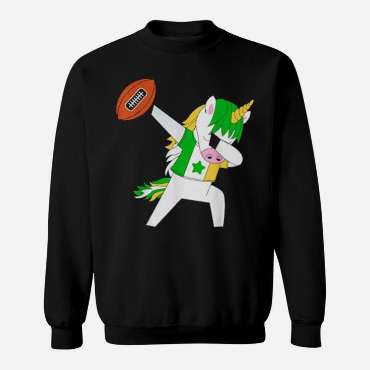 Dabbing Soccer Unicorn Ireland Irish Football Sweatshirt