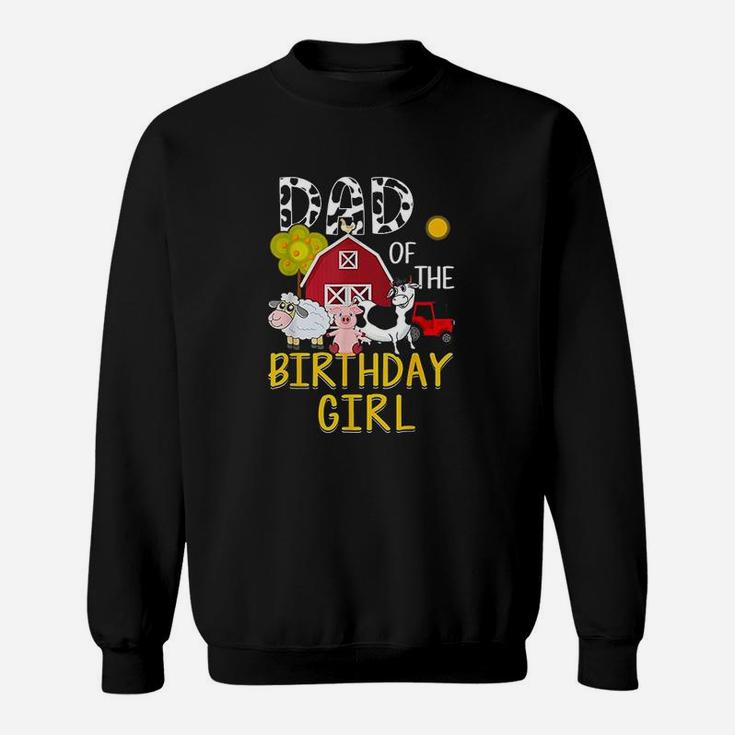Dad Of The Birthday Girl Cow Sweatshirt