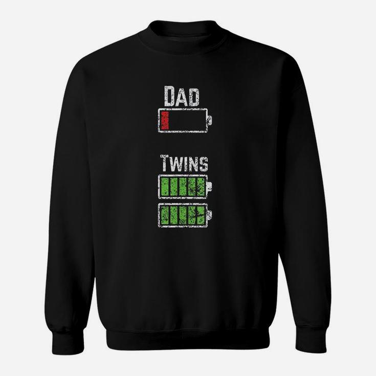 Dad Twins Battery Charge Sweatshirt