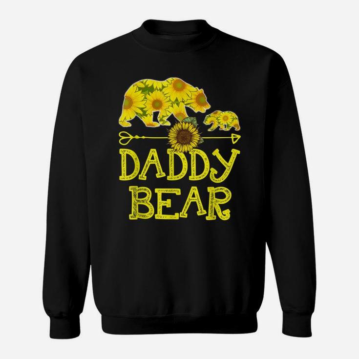 Daddy Bear Sunflower  Funny Mother Father Gift Sweatshirt