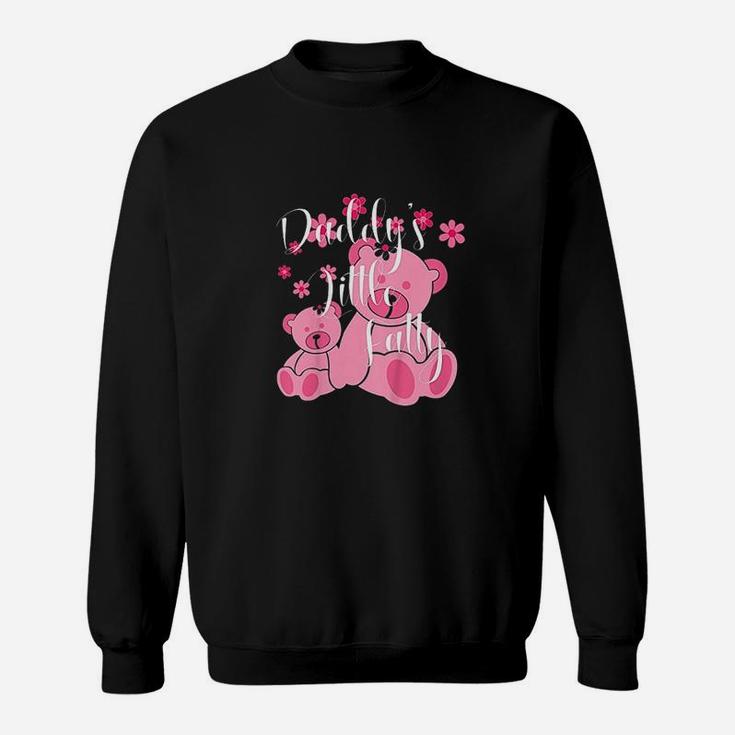 Daddy Little Fatty Cute Pink Bears Father Daughter Decor Sweatshirt