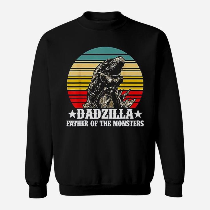 Dadzilla Father Of The Monsters Dinosaur Sweatshirt