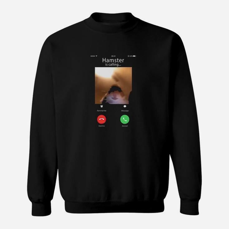 Dank Meme Hamster Staring Front Camera Hamster Calling Gift Sweatshirt