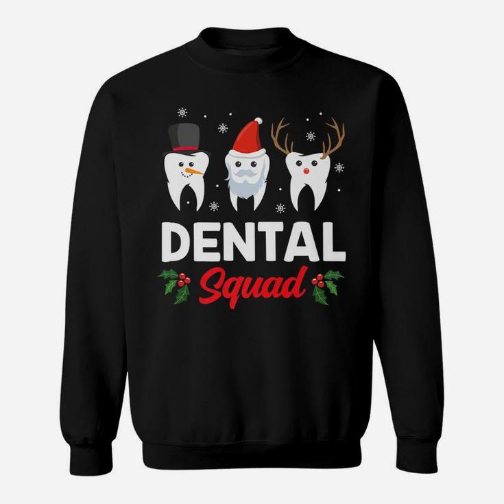 Dental Squad Clothing Holiday Gift Funny Christmas Dentist Sweatshirt