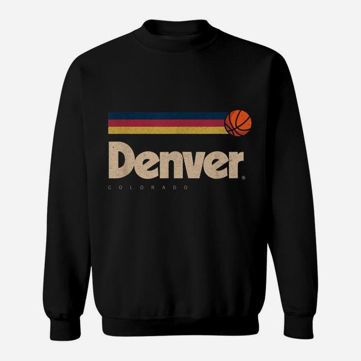 Denver Basketball B-Ball City Colorado Retro Denver Sweatshirt