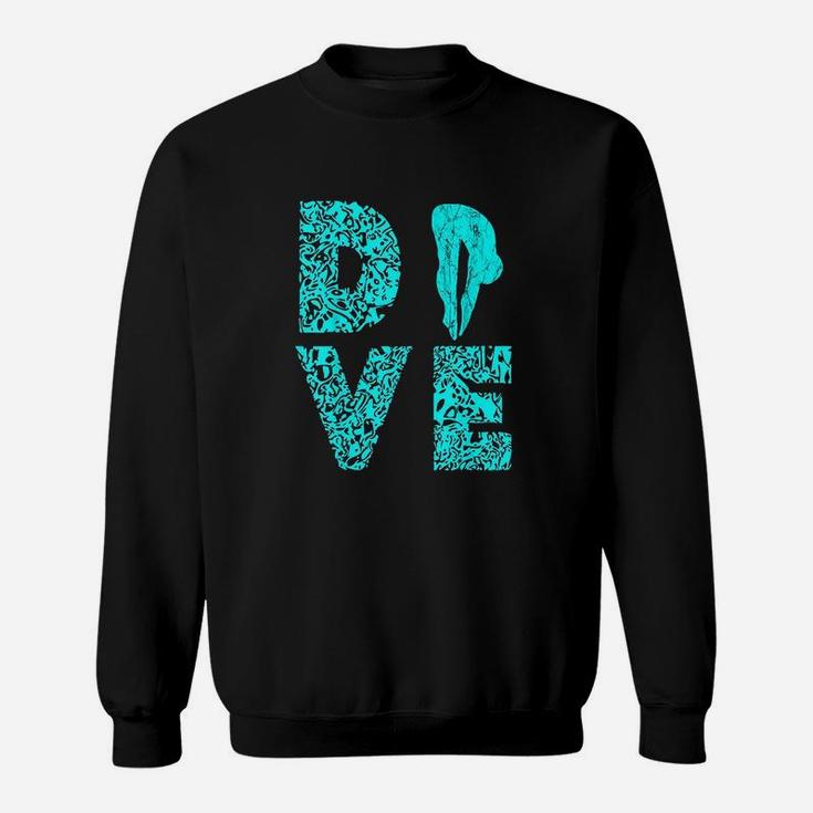 Dive Springboard Diver Diving Board Sweatshirt