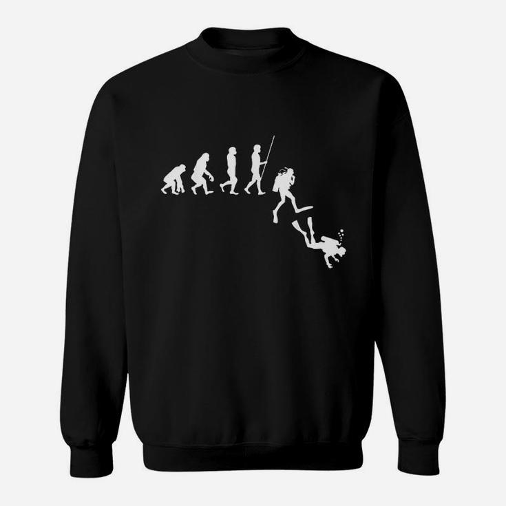 Diving Evolution Evolution Of Man Sweatshirt