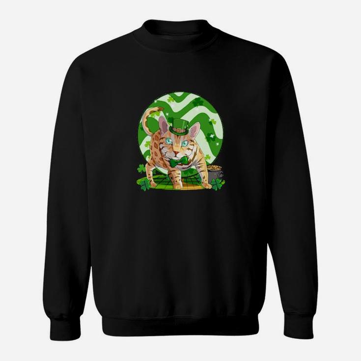 Dog Bengal Cat Irish Leprechaun St Puppy Pet Sweatshirt